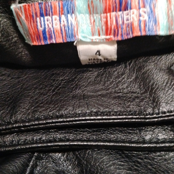 Urban Outfitters | EUC | Y2K Low Rise Faux Leather Belted Boot Cut Pant | Size 4 - Picture 8 of 16